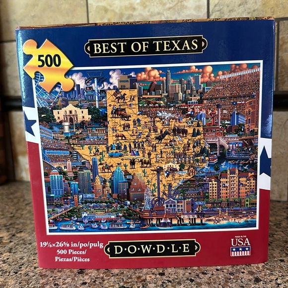 DOWDLE Best of Texas 500 piece puzzle - Picture 1 of 7